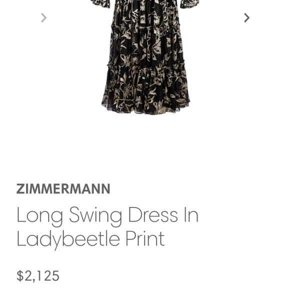 New ZIMMERMANN ladybeetle devore dress - Picture 2 of 9